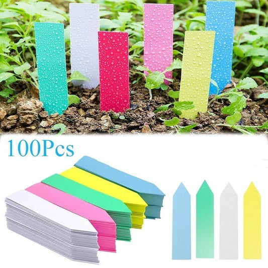 Étiquettes en plastique imperméables pour plantes de jardin 100 pièces - shopTerreetjardin